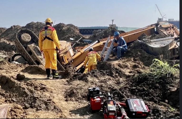 工安意外！ 高雄燕巢工人遭怪手重壓 命危送醫搶救