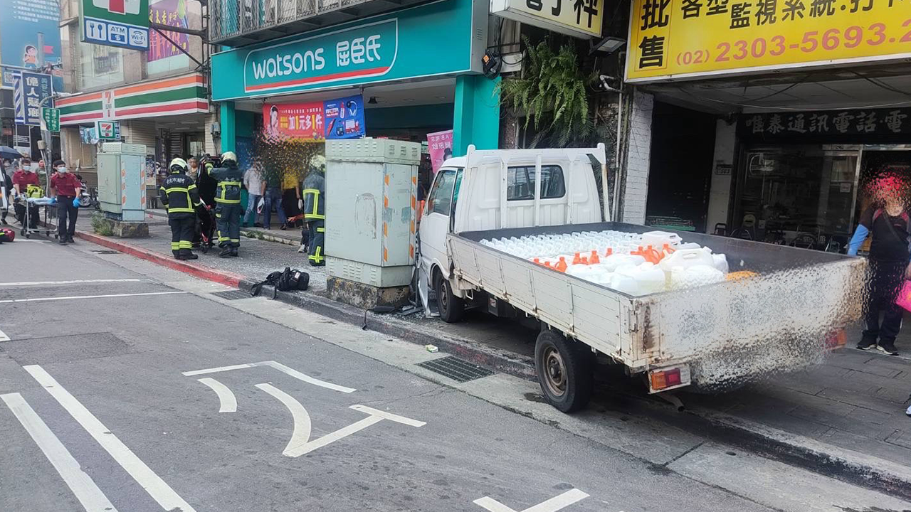 萬大路案發事故現場。圖/萬華分局提供