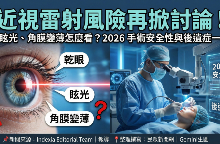 近視雷射風險再掀討論！乾眼、眩光、角膜變薄怎麼看？2026 手術安全性與後遺症一次解析